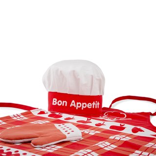Apron set - red